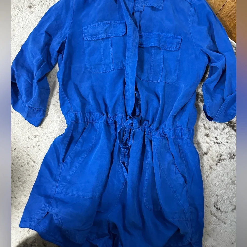 New💙 Electric Blue Utility Romper – Effortlessly Cool & Comfy - Picture 6 of 7